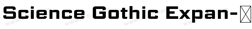Science Gothic Expan字体转换 Science Gothic Expan字体转换